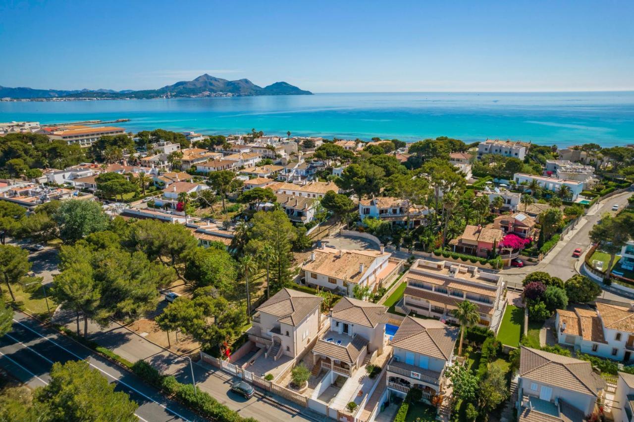 Benestar Pool And Beach In Platja De Muro Villa Esterno foto