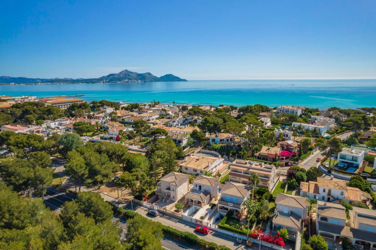 Benestar Pool And Beach In Platja De Muro Villa Esterno foto